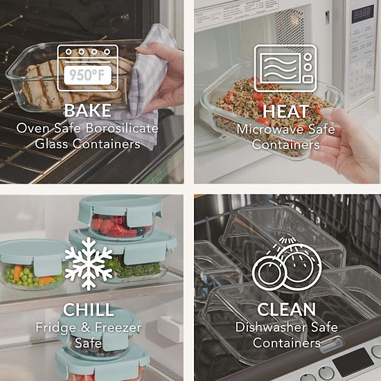  Bentgo Glass Leak-Proof 6-pc. Food Storage Set
