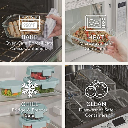  Bentgo Glass Leak-Proof 6-pc. Food Storage Set