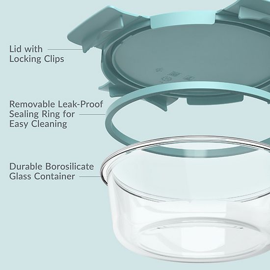  Bentgo Glass Leak-Proof 6-pc. Food Storage Set