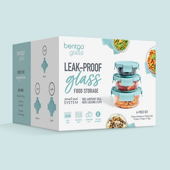  Bentgo Glass Leak-Proof 6-pc. Food Storage Set
