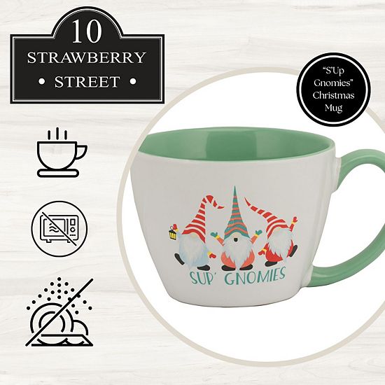  10 Strawberry Street Sup' Gnomies 4-pc. Holiday Mug Set