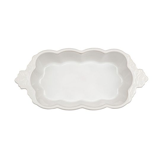  10 Strawberry Street Autumn Vines Scalloped Edge Ceramic Loaf Pan