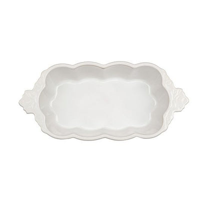  10 Strawberry Street Autumn Vines Scalloped Edge Ceramic Loaf Pan