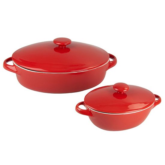 10 Strawberry Street Sienna Covered Casserole Bakeware Set