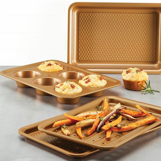  Ayesha Curry Bakeware 4-pc. Toaster Oven Baking Pan Set