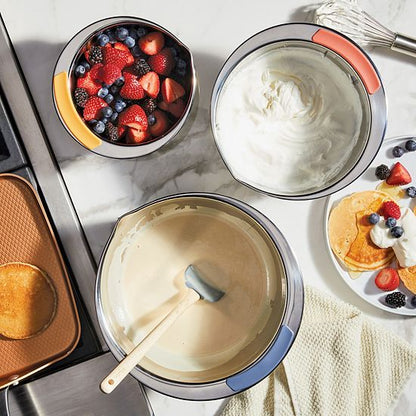  Ayesha Curry Pantryware 3-pc. Stainless Steel Nesting Mixing Bowl Set