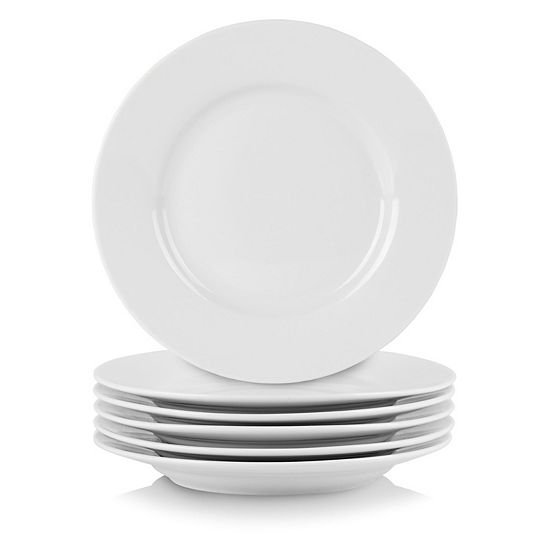 10 Strawberry Street Simply White 6-pc. Appetizer Plate Set