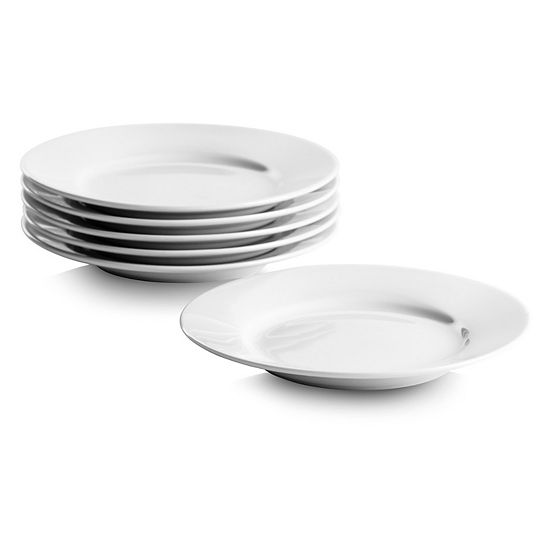  10 Strawberry Street Simply White 6-pc. Appetizer Plate Set
