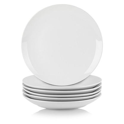  10 Strawberry Street Simply White 6-pc. Coupe Salad Plate Set
