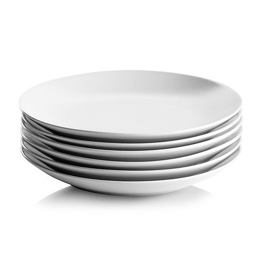  10 Strawberry Street Simply White 6-pc. Coupe Salad Plate Set