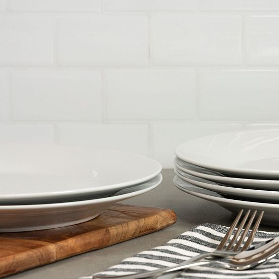  10 Strawberry Street Simply White 6-pc. Dinner Plate Set