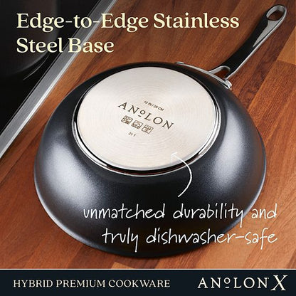  Anolon X Hybrid Nonstick Induction Stir Fry Wok With Lid