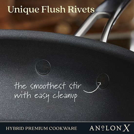 Anolon X Hybrid Nonstick Induction Stir Fry Wok With Lid