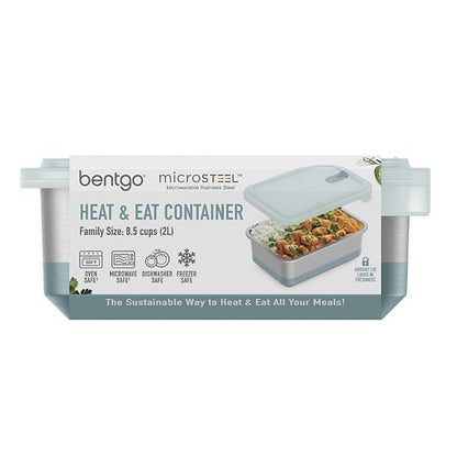  Bentgo Microsteel Heat & Eat Family-Size Food Container
