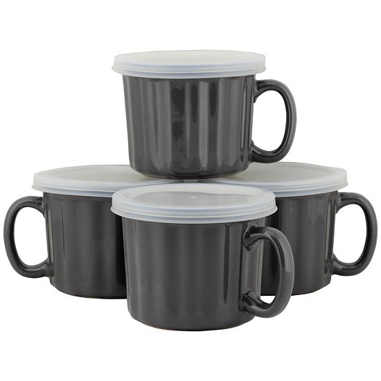  10 Strawberry Street 4-pc. Soup Mug With Lid Set