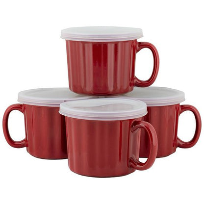  10 Strawberry Street 4-pc. Soup Mug With Lid Set