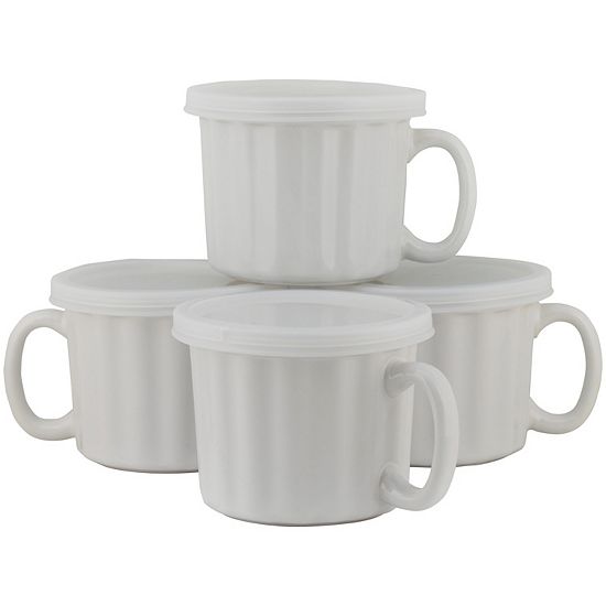  10 Strawberry Street 4-pc. Soup Mug With Lid Set