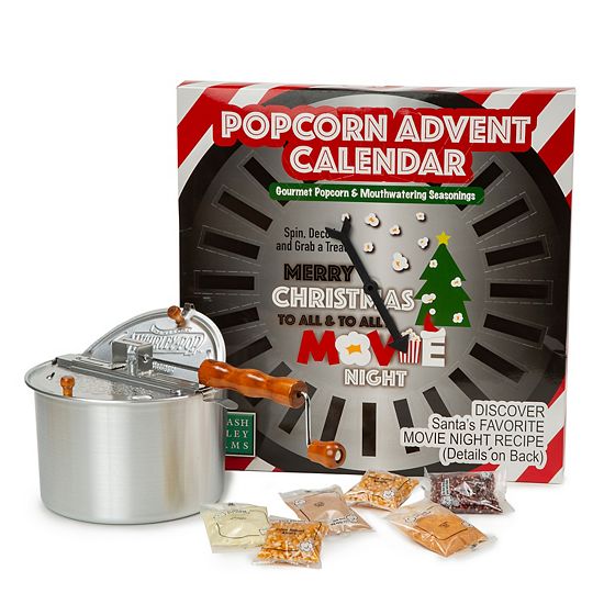  Wabash Valley Farms Santa’s Secret Popcorn Advent Calendar Whirley-Pop Popcorn Set