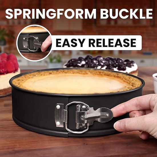  Zulay Kitchen Premium Springform Pan 9-Inch Nonstick Cheesecake Pan With Removable Bottom