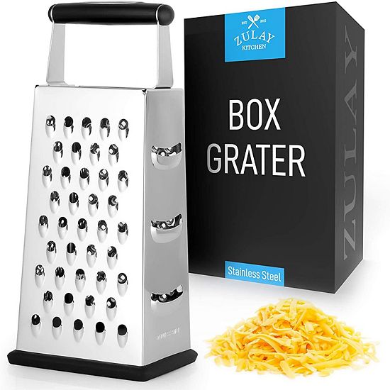  Zulay Kitchen Cheese Grater With Easy Grip Handle