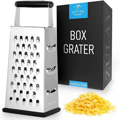  Zulay Kitchen Cheese Grater With Easy Grip Handle