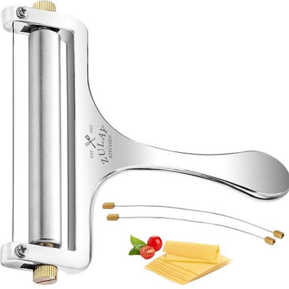  Zulay Kitchen Adjustable Hand Held Cheese Cutter With 2 Extra Wires