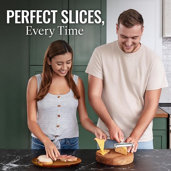  Zulay Kitchen Adjustable Hand Held Cheese Cutter With 2 Extra Wires