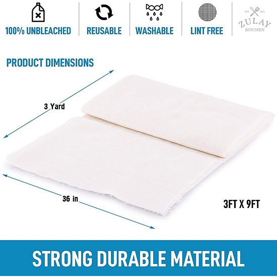 Zulay Kitchen Grade 90 Cheesecloth 3 Yard