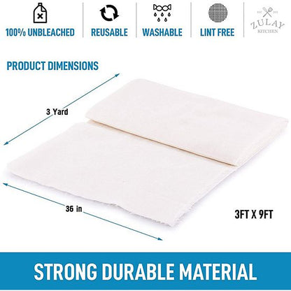  Zulay Kitchen Grade 90 Cheesecloth 3 Yard