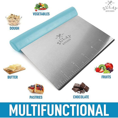  Zulay Kitchen Multi-purpose Bench Scraper & Chopper
