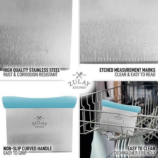  Zulay Kitchen Multi-purpose Bench Scraper & Chopper