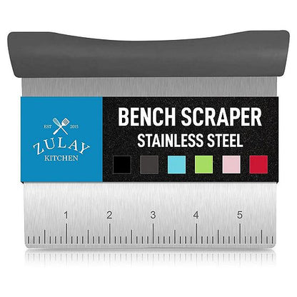  Zulay Kitchen Multi-purpose Bench Scraper & Chopper