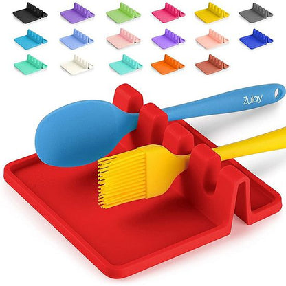  Zulay Kitchen Silicone Utensil Rest With Drip Pad For Multiple Utensils