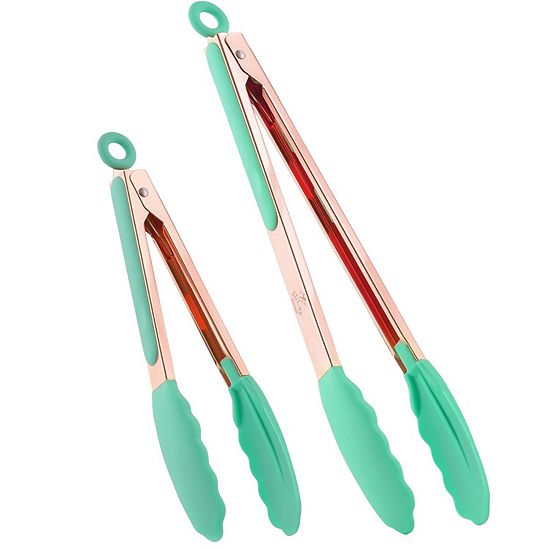  Zulay Kitchen Stainless Steel Kitchen Tongs With Silicone Tips - Se