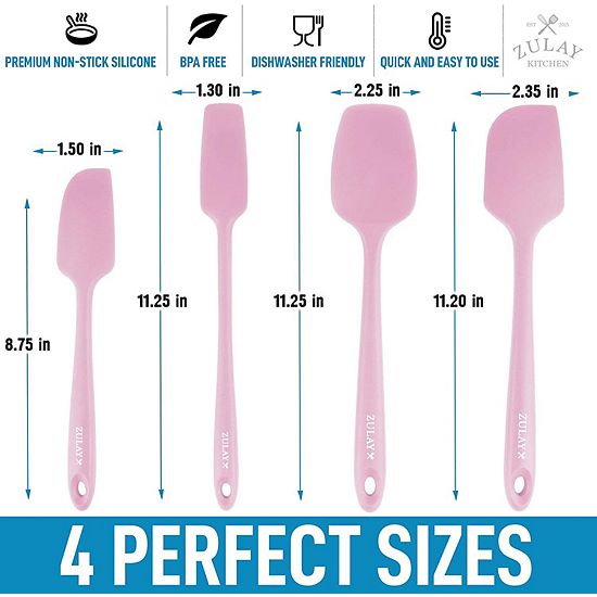  Zulay Kitchen 4pcs Silicone Spatula Set