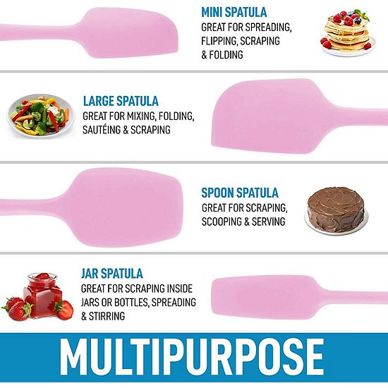  Zulay Kitchen 4pcs Silicone Spatula Set