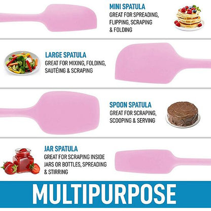 Zulay Kitchen 4pcs Silicone Spatula Set