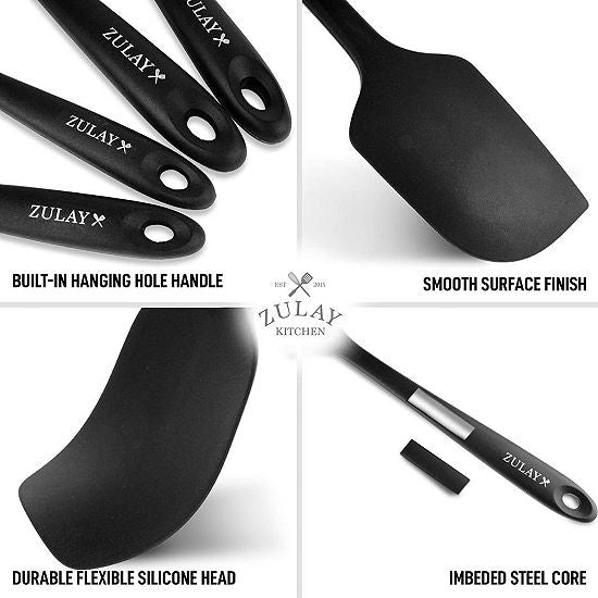  Zulay Kitchen 4pcs Silicone Spatula Set