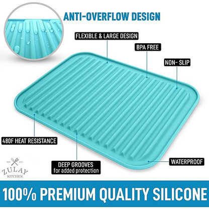  Zulay Kitchen Silicone Trivets For Hot Pots And Pans (2 Pack)