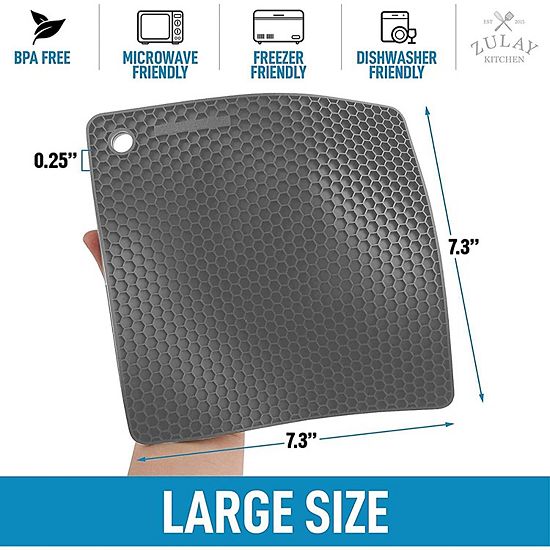  Zulay Kitchen Silicone Trivet Mat Set - 4 Pack