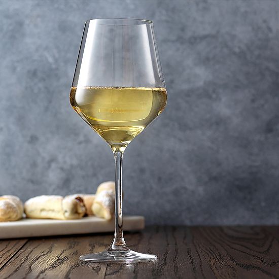  JoyJolt Layla 4-pc. Crystal White Wine Glass Set