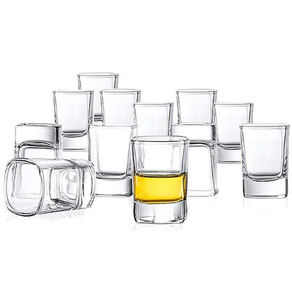  JoyJolt City 12-pc. Heavy-Base Shot Glass Set