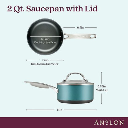  Anolon Achieve 2-qt. Hard-Anodized Nonstick Sauce Pan With Lid