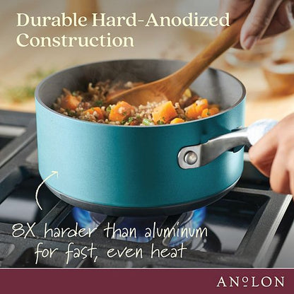  Anolon Achieve 2-qt. Hard-Anodized Nonstick Sauce Pan With Lid