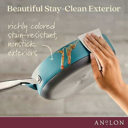  Anolon Achieve 3-qt. Hard-Anodized Nonstick Sauté Pan With Lid