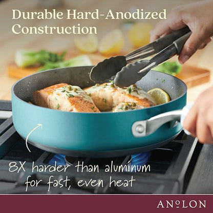  Anolon Achieve 3-qt. Hard-Anodized Nonstick Sauté Pan With Lid