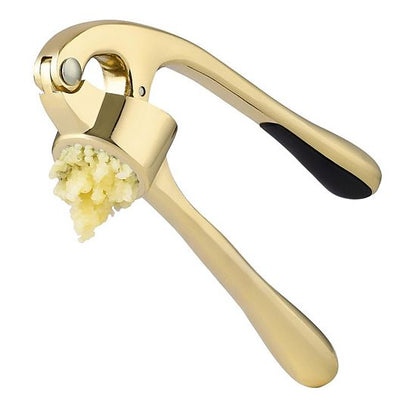  Zulay Kitchen Premium Garlic Press Set - Silicone Garlic Peeler & Brush
