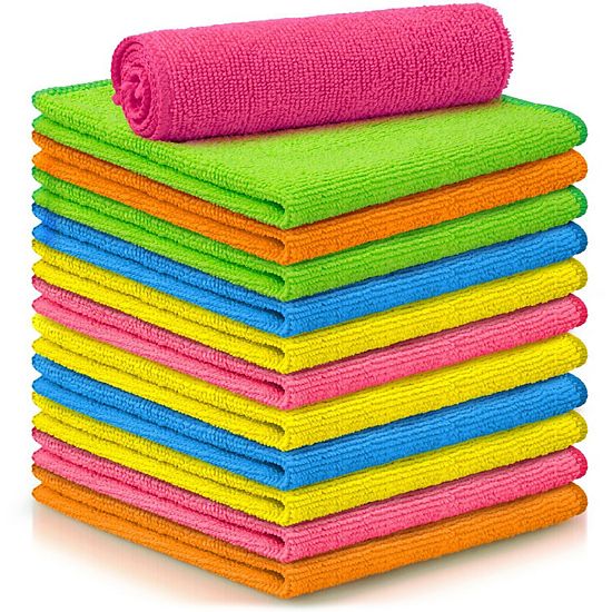  Zulay Kitchen 12 Pack Microfiber Cleaning Cloths