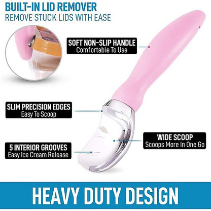  Zulay Kitchen Ice Cream Scoop With Soft Easy Grip Handle