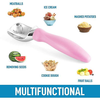  Zulay Kitchen Ice Cream Scoop With Soft Easy Grip Handle
